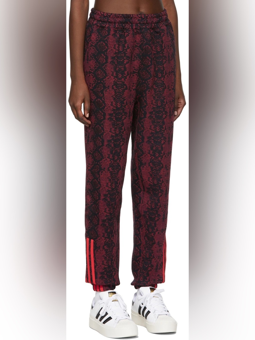 adidas x ivy park snake skin print track sweat pants